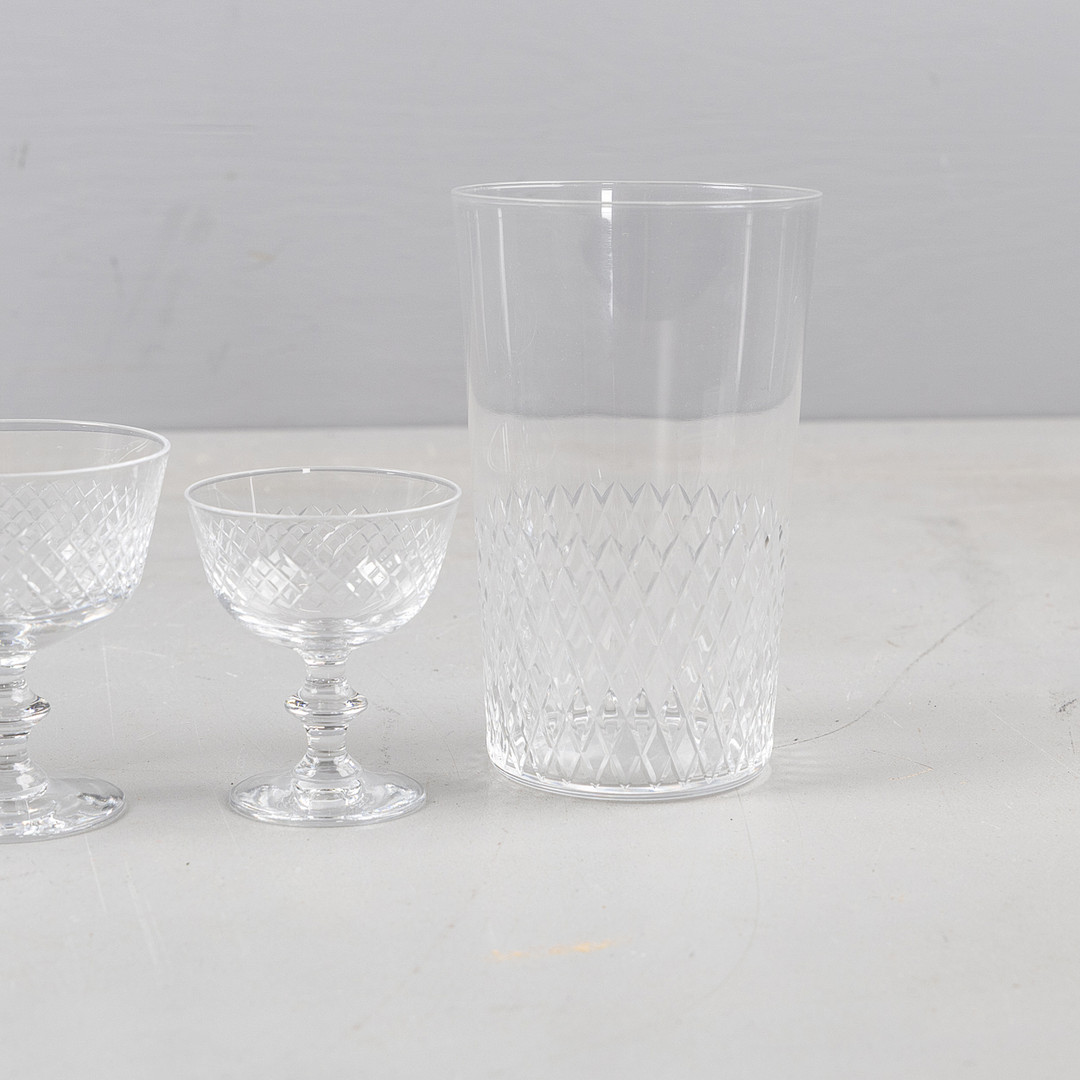 VICKE LINDSTRAND. Glasservis, 80 delar, 