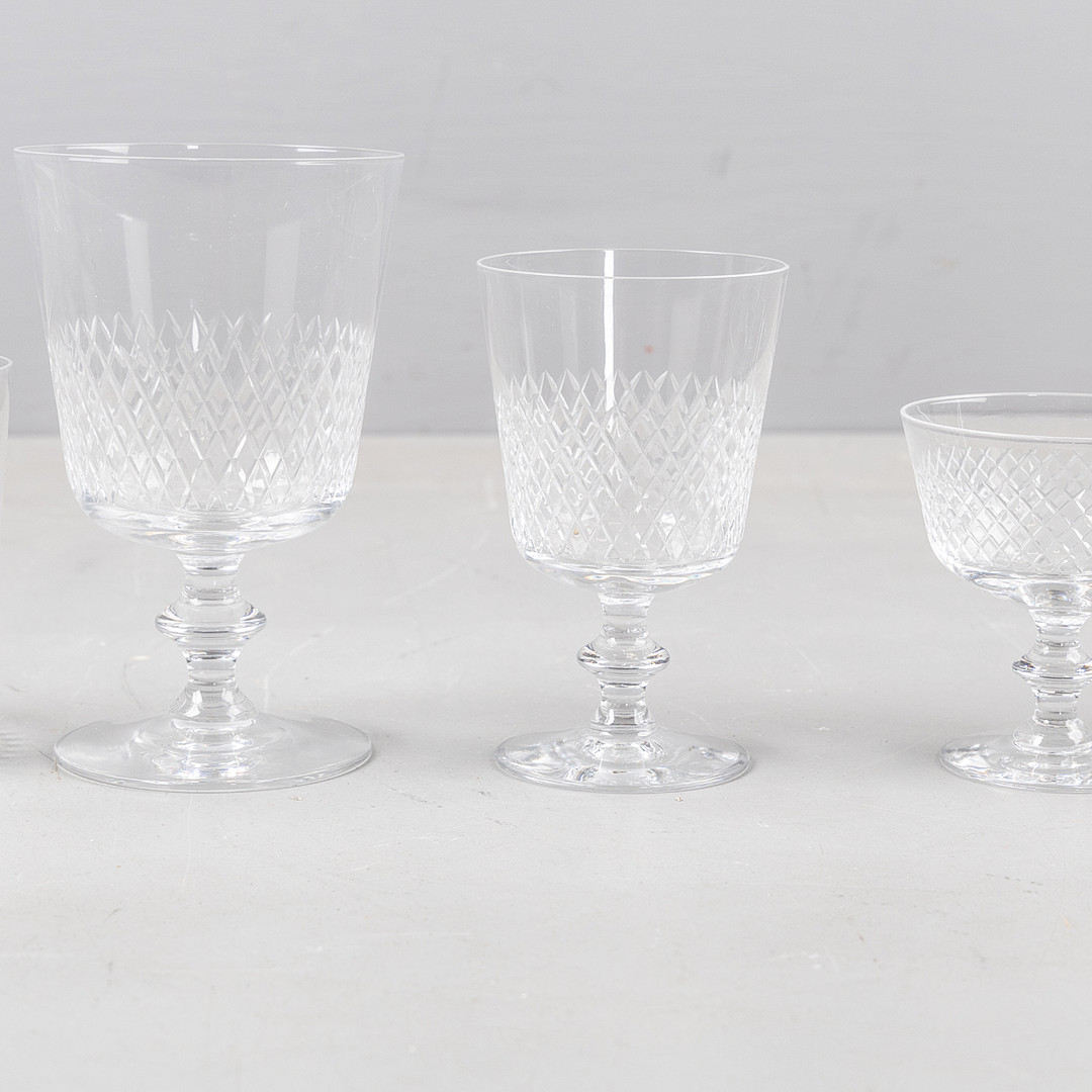 VICKE LINDSTRAND. Glasservis, 80 delar, 