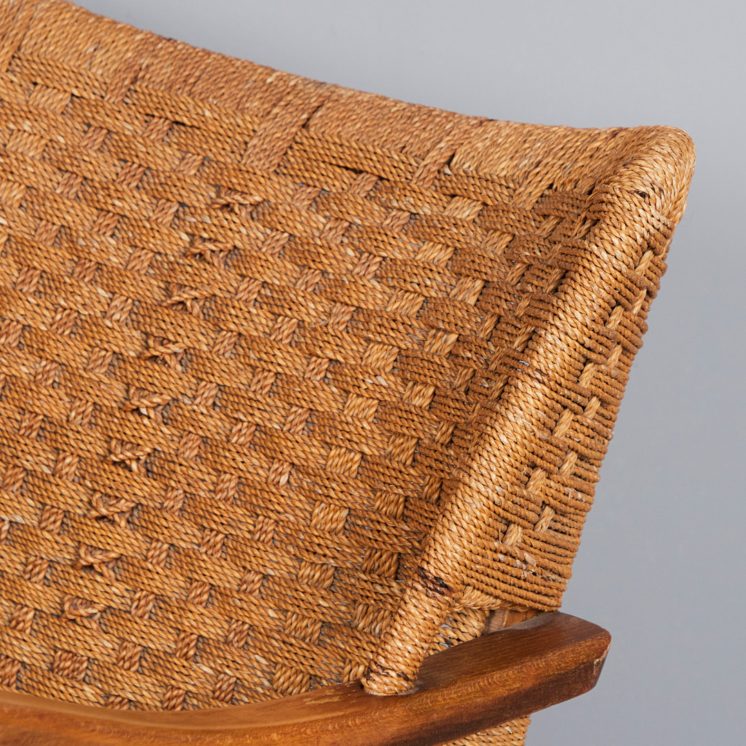 ERICH DIECKMANN. Zwei Sessel / Lounge Chairs, Buche, Seilgeflecht,1940er / 1950er Jahre (2).