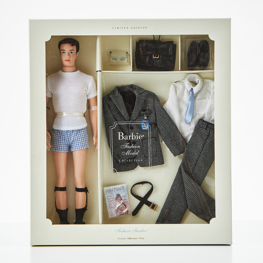 KEN, #56706 Fashion Insider Ken Doll Giftset, For Silkstone Ken, Design Robert Best, Barbie Fashion Model Collection (BFMC), Limited Edition (Box date 2002), Mattel.