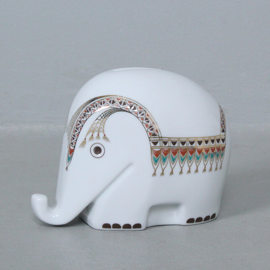 LUIGI COLANI. Höchst Porzellan. Spardose ‚Elefant', 1970er
