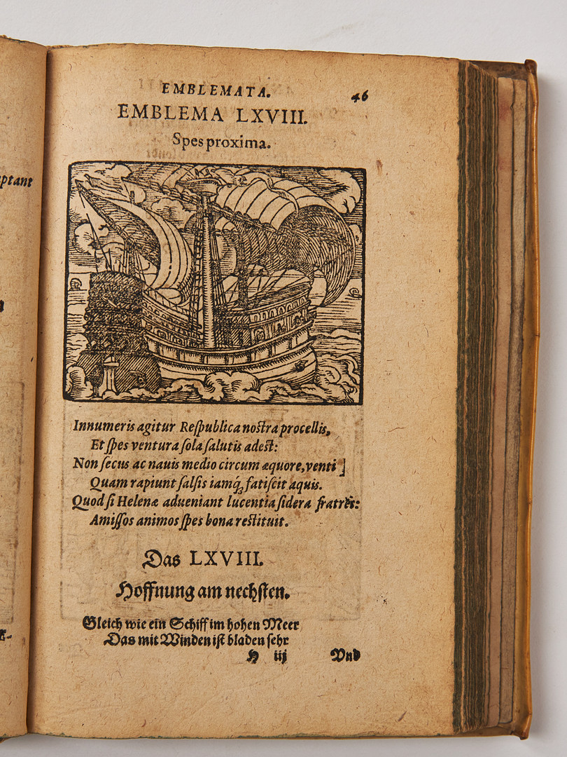 ALCIATUS, LIBER EMBLEMATUM... KUNSTBUCH... 1580.