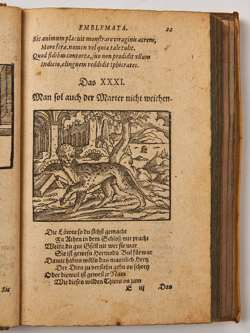 ALCIATUS, LIBER EMBLEMATUM... KUNSTBUCH... 1580.