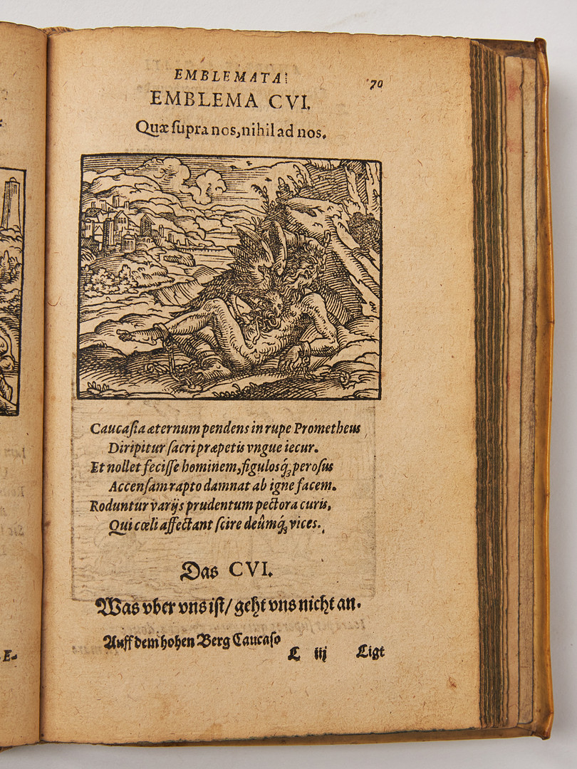 ALCIATUS, LIBER EMBLEMATUM... KUNSTBUCH... 1580.