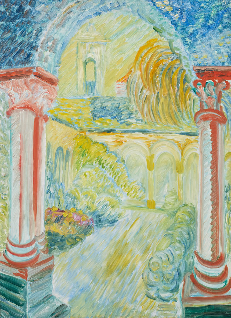 SIGRID HJERTÉN. Klosterportalen, Palermo.