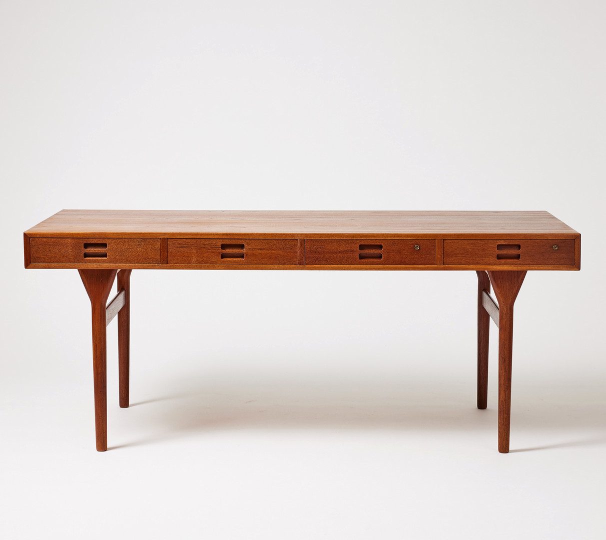 NANNA DITZEL. Writing desk, Søren Willadsen, Denmark 1950s/60s, teak.