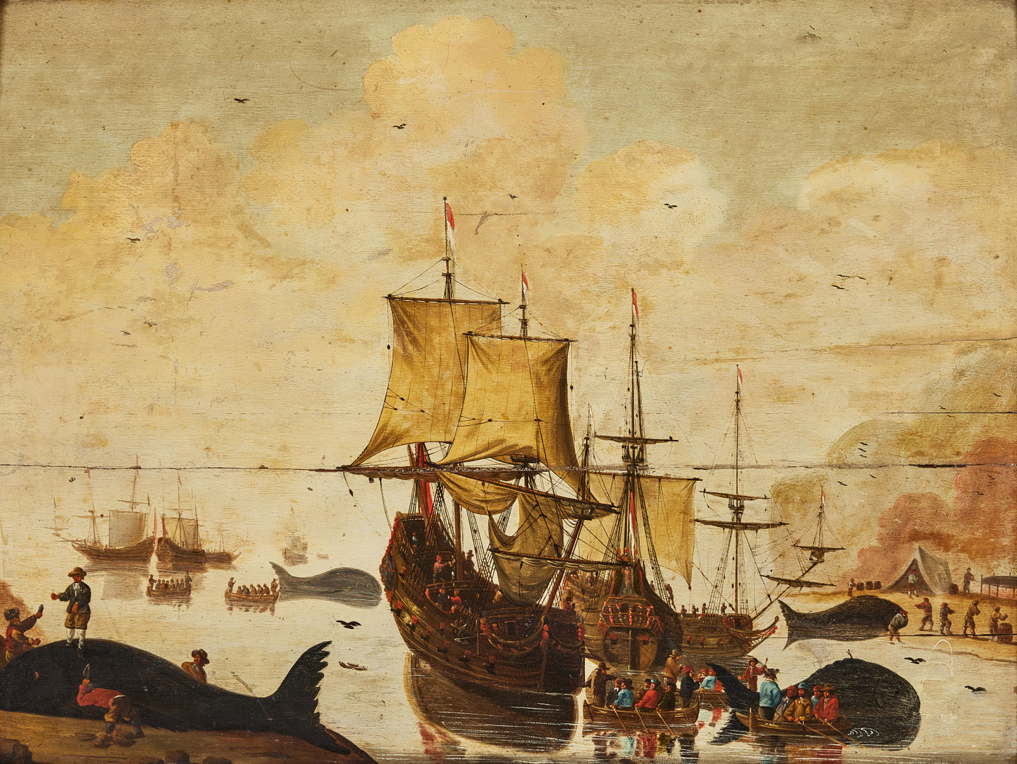 JACOB ARIE BELLEVOIS. hans krets, holländsk skola, 1600-tal, Valfångare.