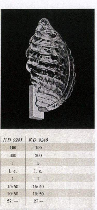 FRITZ KURZ. Vägglampor / biografarmaturer, ett par, Orrefors, 1940-tal, Swedish Modern, modell KD 9245.