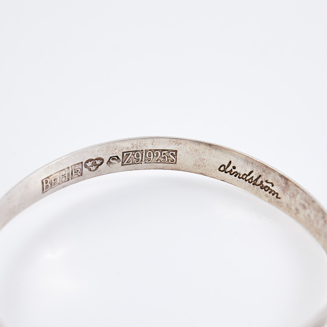 ÅKE LINDSTRÖM. Armband, sterlingsilver, Bengt Hallberg, Köping, 1974.