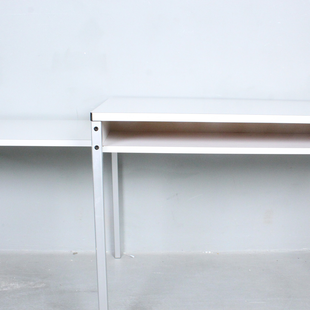 DIETER RAMS. für Vitsoe, Schreibtisch mit Erweiterung der 1960er, Modell RZ 57.