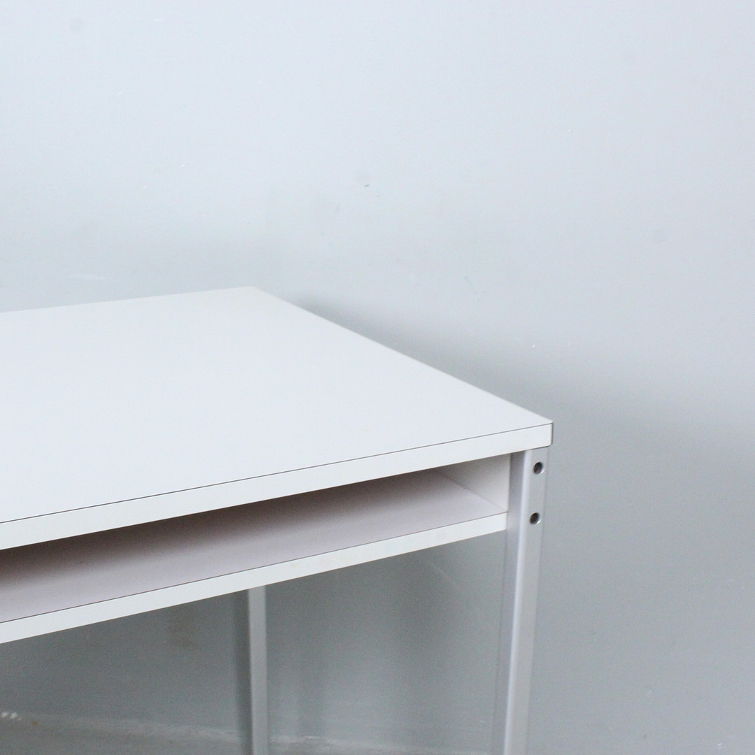 DIETER RAMS. für Vitsoe, Schreibtisch mit Erweiterung der 1960er, Modell RZ 57.