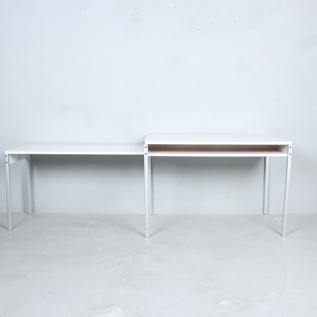 DIETER RAMS. für Vitsoe, Schreibtisch mit Erweiterung der 1960er, Modell RZ 57.