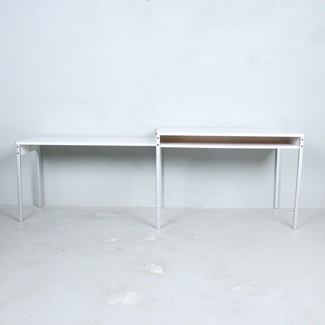 DIETER RAMS. für Vitsoe, Schreibtisch mit Erweiterung der 1960er, Modell RZ 57.