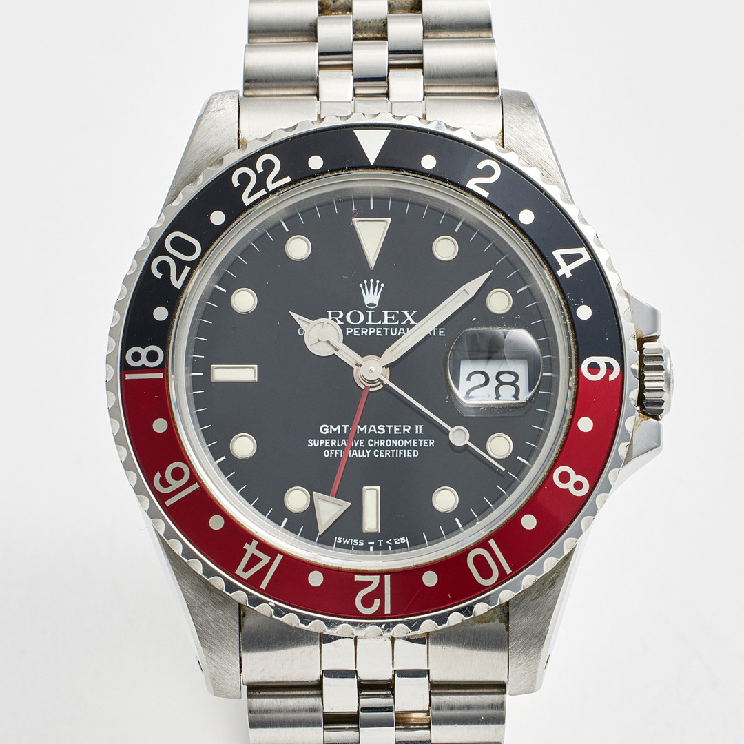 ROLEX, armbandsur, GMT-Master II, stål, ca 1990.