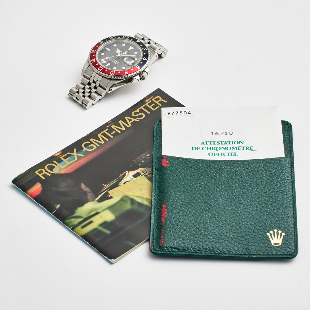 ROLEX, armbandsur, GMT-Master II, stål, ca 1990.