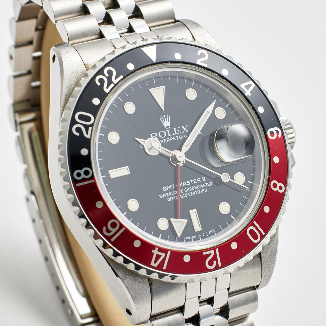 ROLEX, armbandsur, GMT-Master II, stål, ca 1990.
