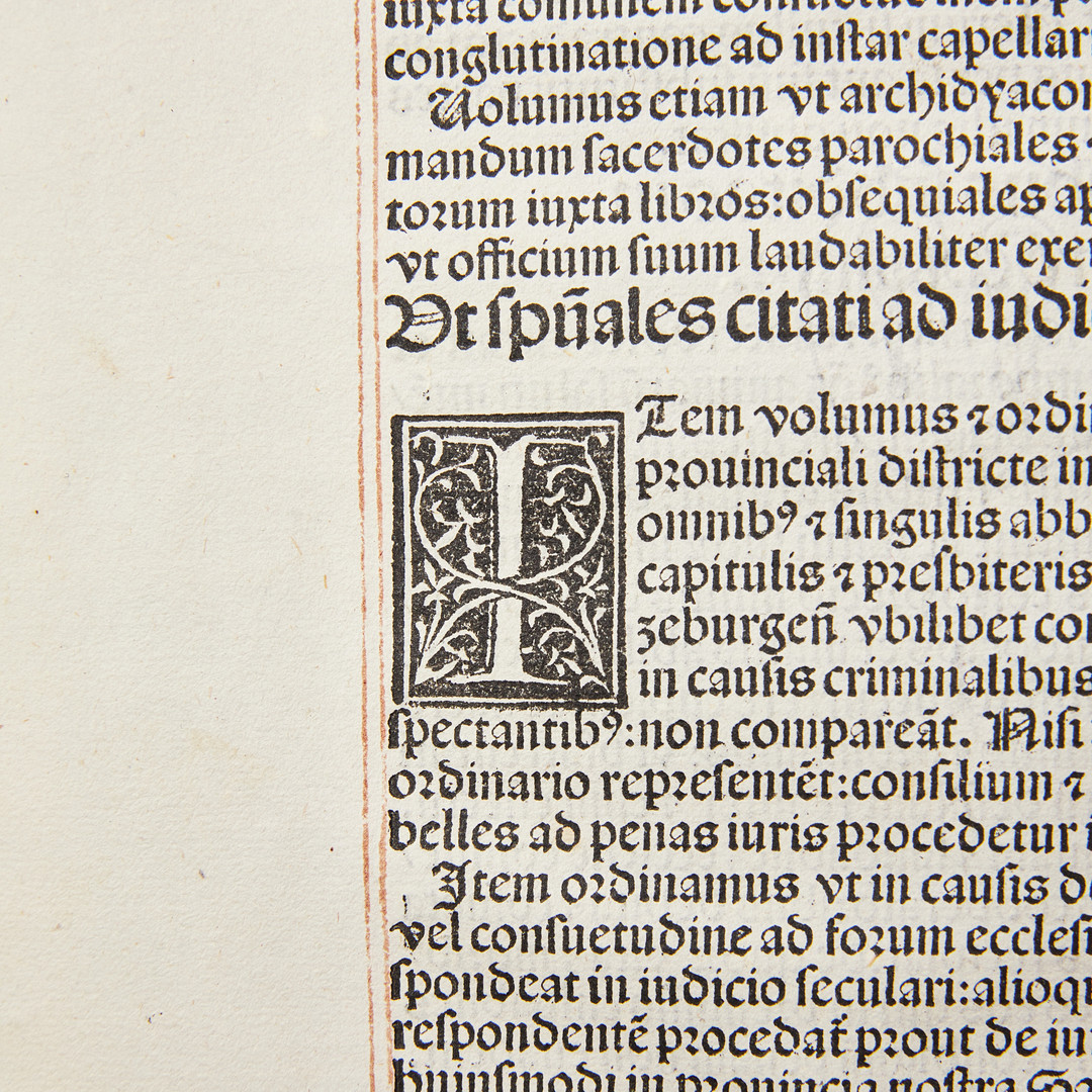 STATUTA PROVINCIALIA SALISBURGENSIA, Augsburg 1491 (Canon Law).