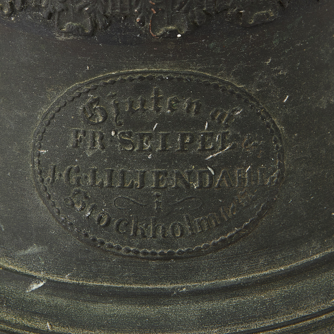 VÄLLINGKLOCKA, FR Seipel, Stockholm, malm, 1847.