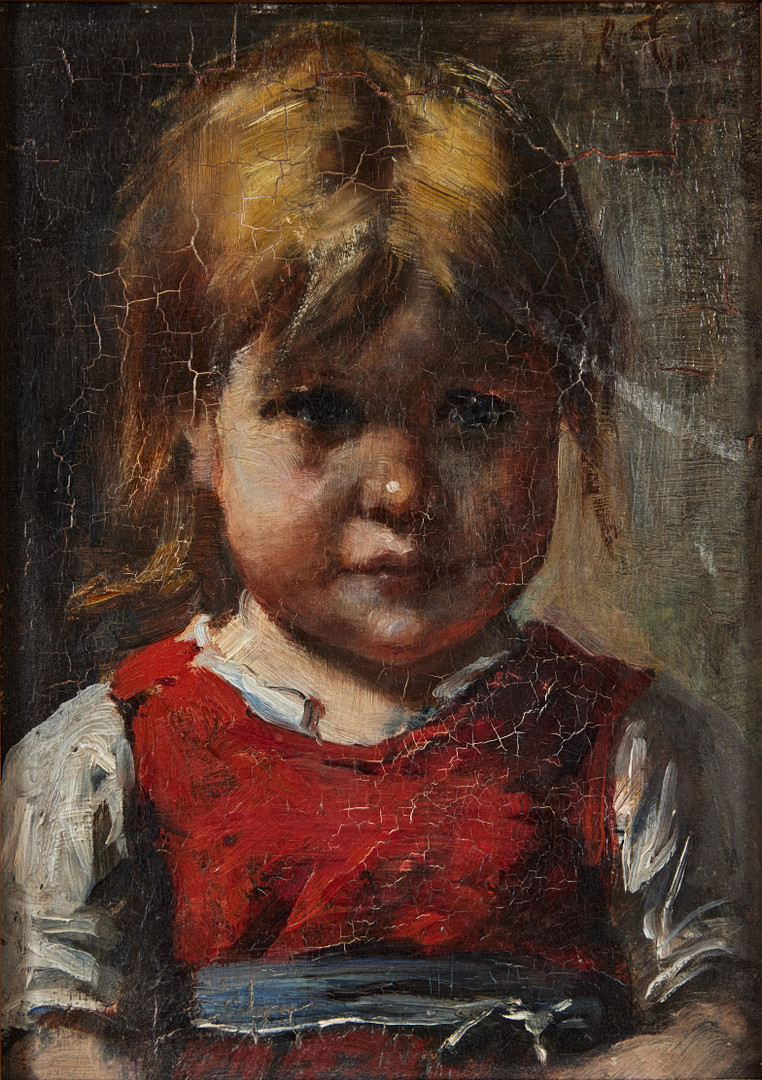 EMMA TOLL (1847-1917). Barnporträtt.
