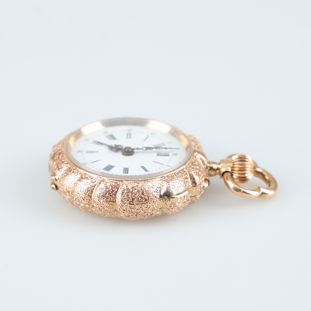 FICKUR, 32 mm, 14K guld, ankargång, plexiglas.