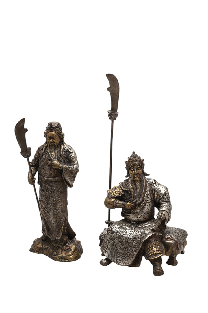CHINESE SCHOOL, FIRST HALF 18TH CENTURY. Pair of warriors.