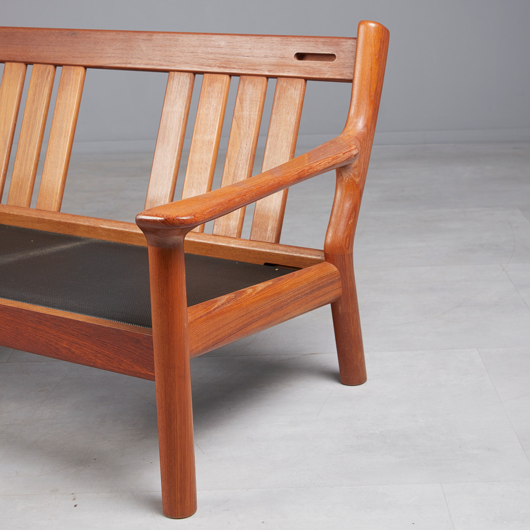 JUUL KRISTENSEN. Glostrup Møbelfabrik, 3-Sitzer-Sofa / Sofa, Teak, 1960er Jahre, Dänemark.
