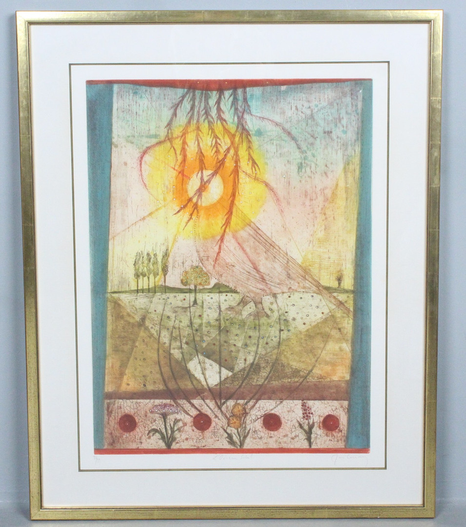 RENÉ CARCAN (1925-1993). Radierung, '' Ohne Titel '' signiert.