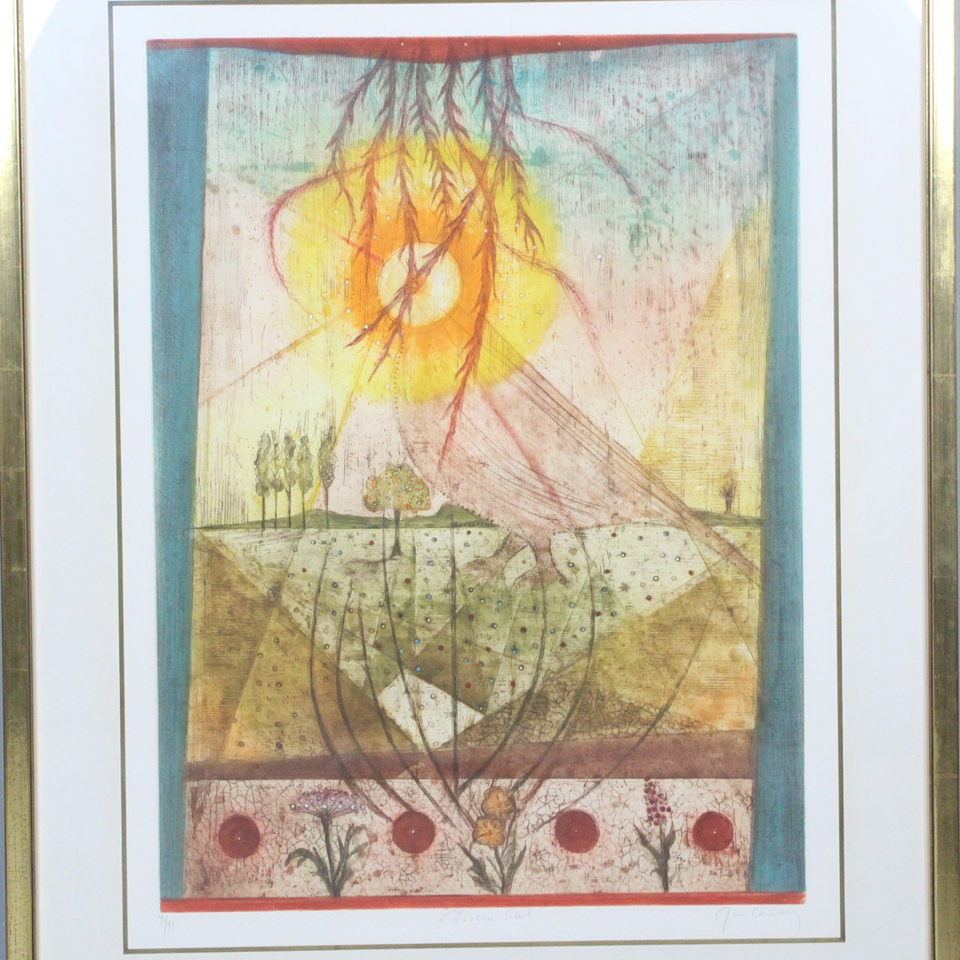 RENÉ CARCAN (1925-1993). Radierung, '' Ohne Titel '' signiert.