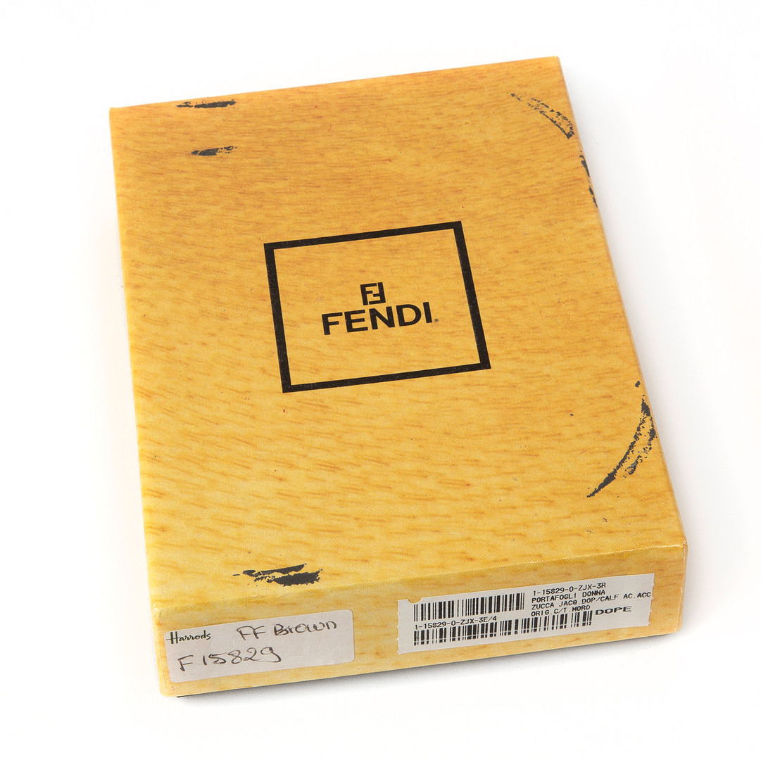 FENDI. Plånbok, textil, Italien.