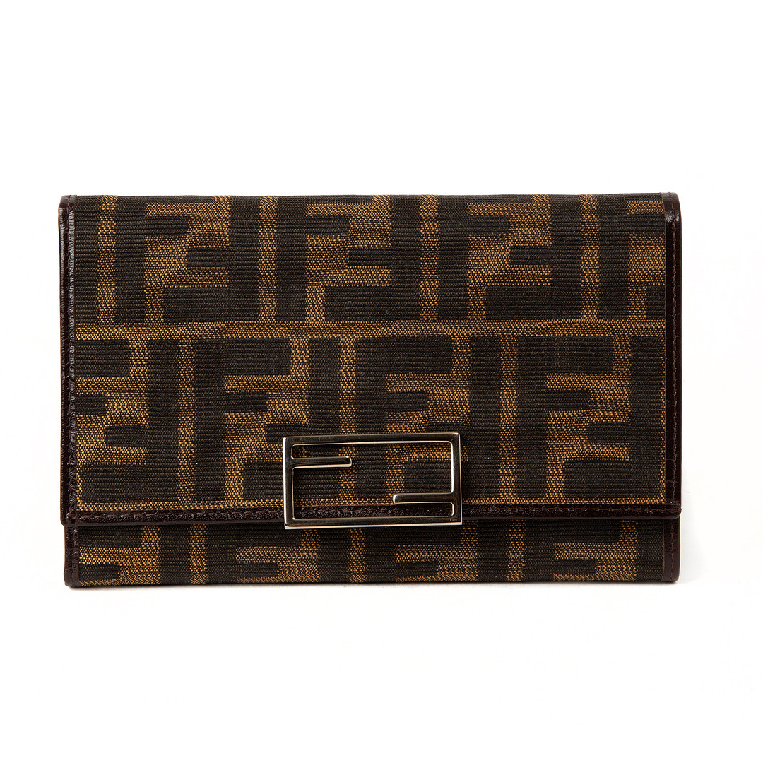 FENDI. Plånbok, textil, Italien.