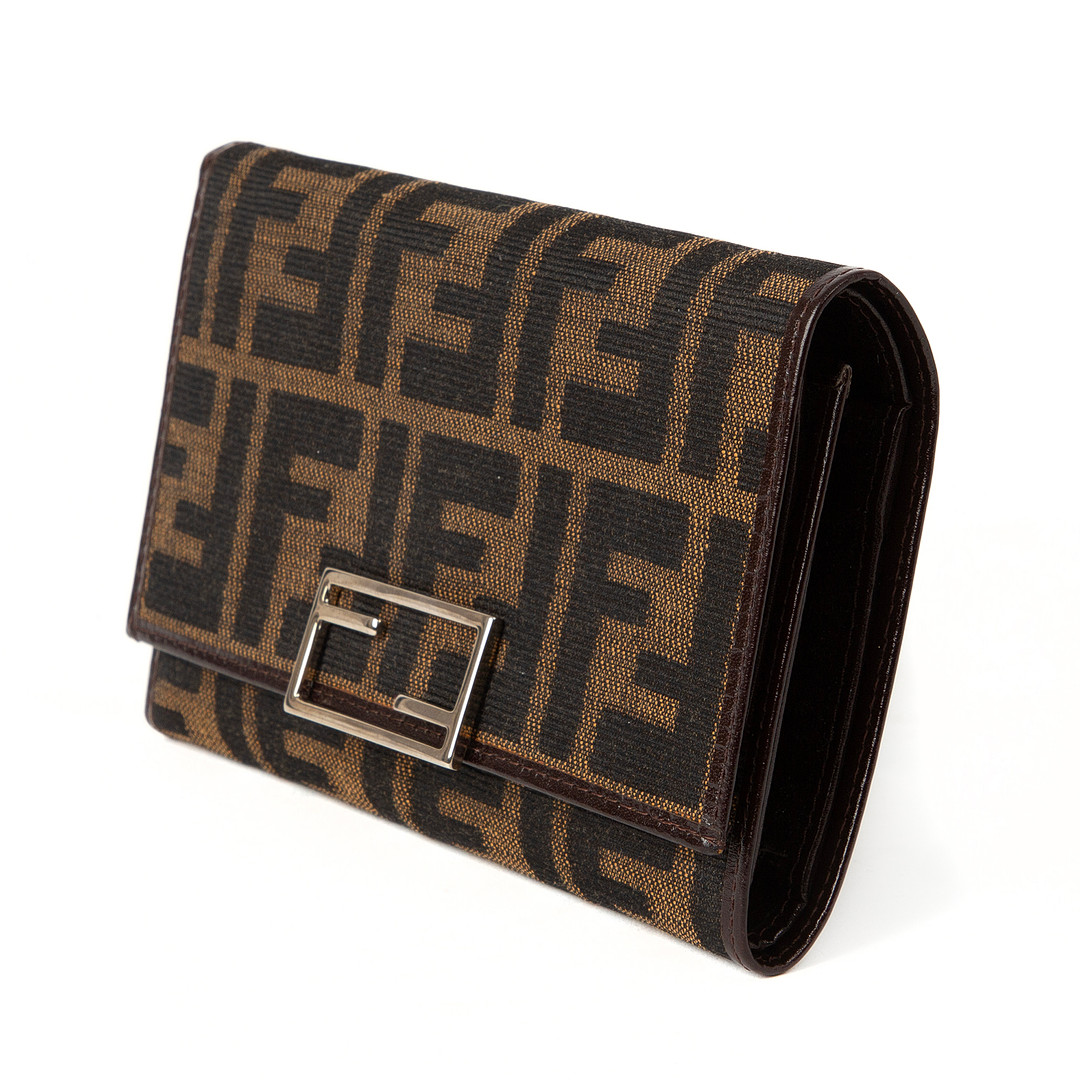 FENDI. Plånbok, textil, Italien.