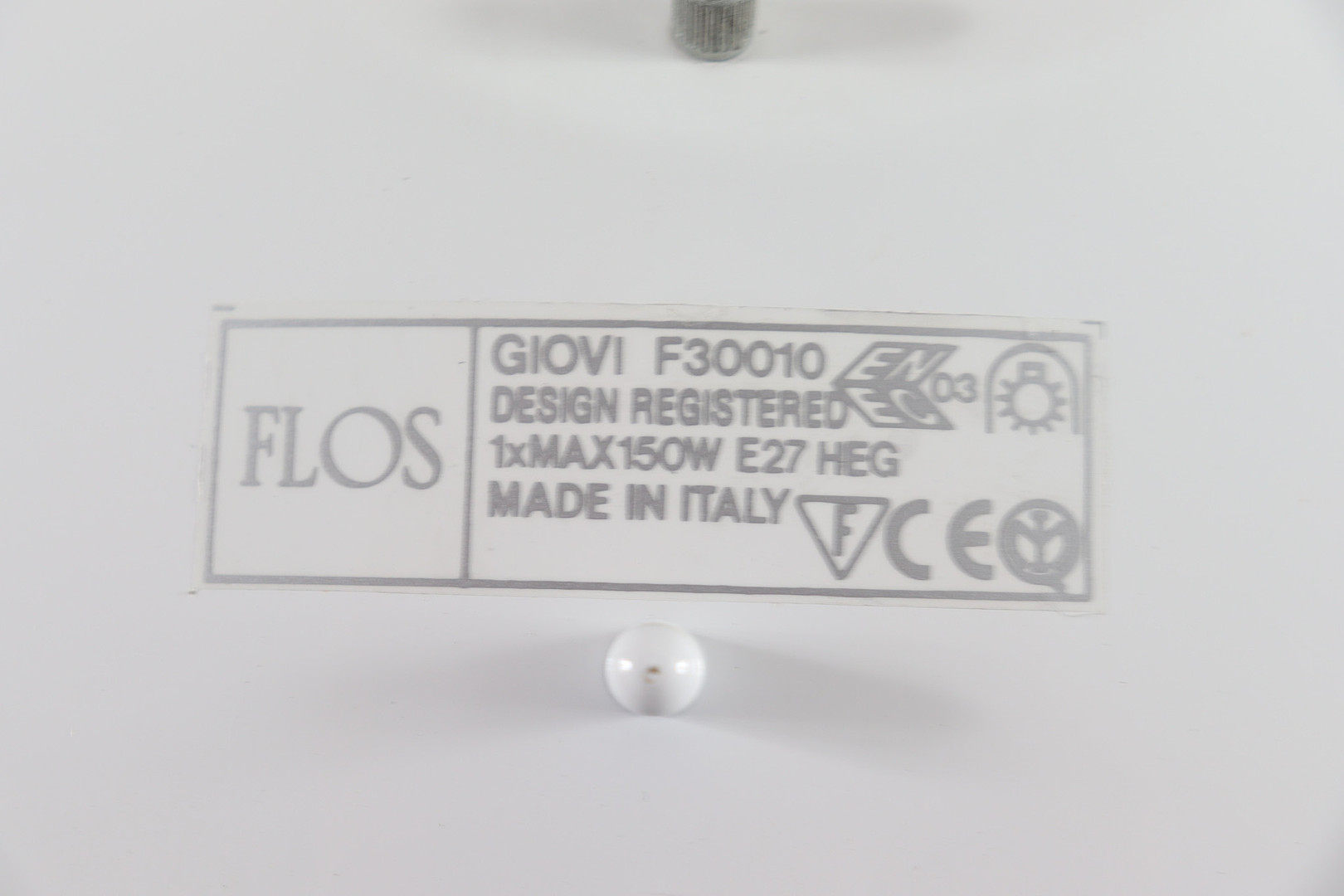 ACHILLE CASTIGLIONI. Wandlampe/Wandleuchte von Achille Castiglioni für Flos, Modell: 'Giovi', Italien, 1980er Jahre.
