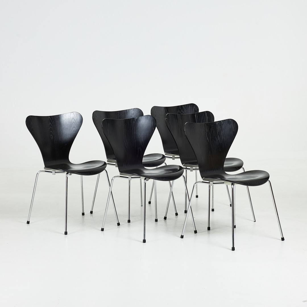 ARNE JACOBSEN. stolar, 6 st,