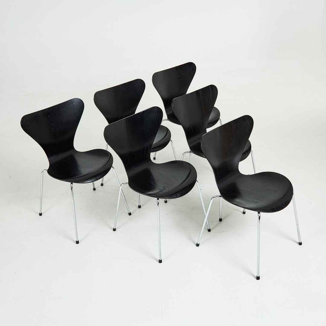 ARNE JACOBSEN. stolar, 6 st,