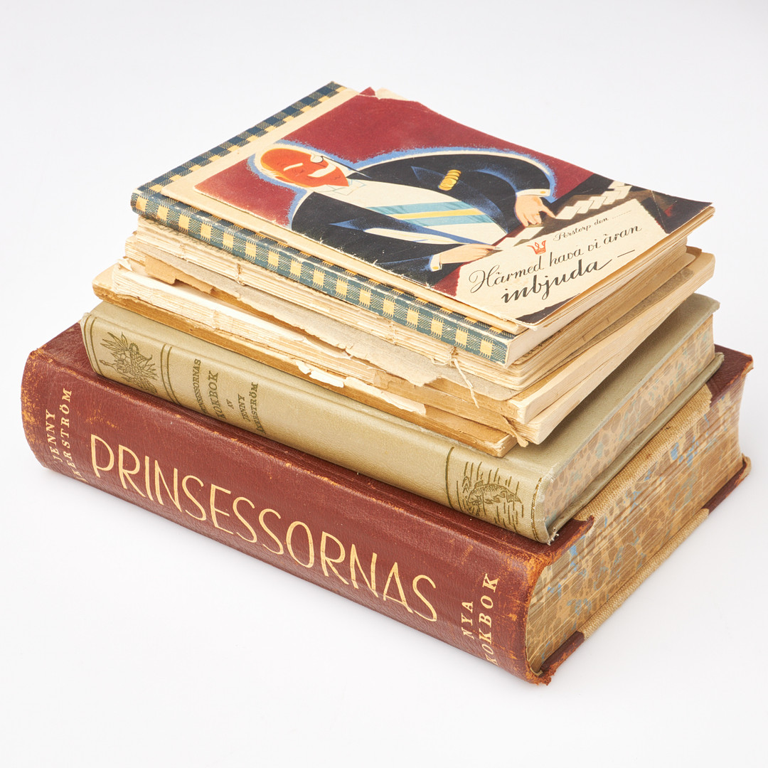 PARTI KOKBÖCKER, 9 delar, 1900-tal, bl.a. Jenny Åkerström