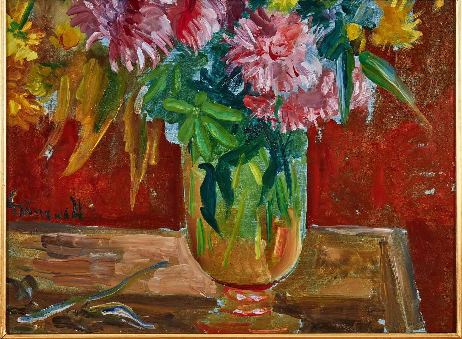 ISAAC GRÜNEWALD. Blomsterstilleben.
