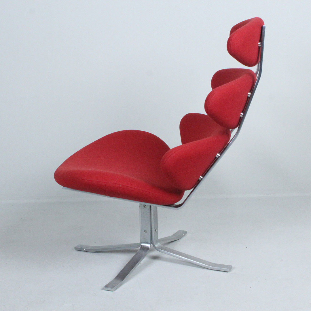 POUL VOLTHER. Erik Jørgensen Møbelfabrik. Sessel / Lounge Chair, Modell 'EJ 5' / 'Corona Chair', Dänemark, Entwurf 1964.