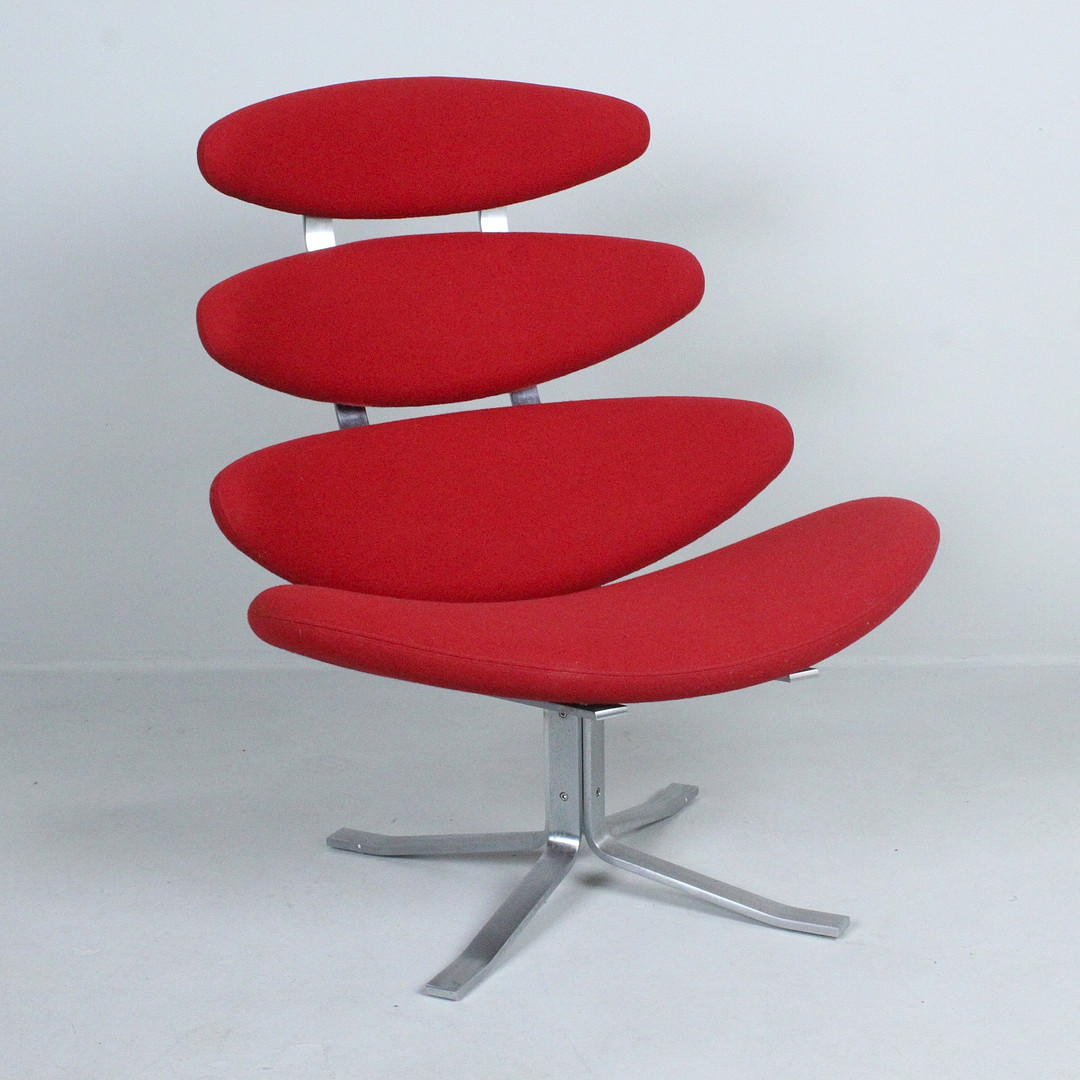 POUL VOLTHER. Erik Jørgensen Møbelfabrik. Sessel / Lounge Chair, Modell 'EJ 5' / 'Corona Chair', Dänemark, Entwurf 1964.