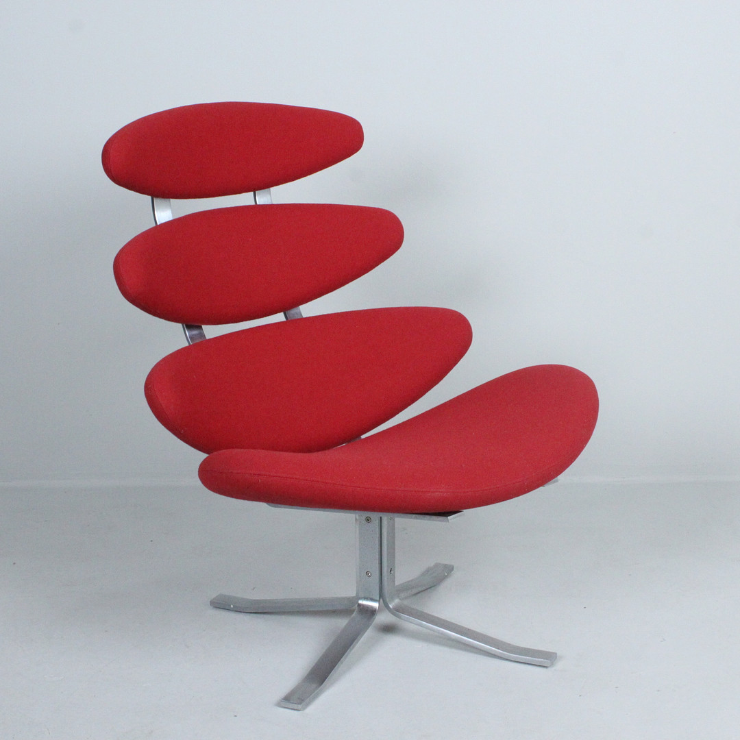 POUL VOLTHER. Erik Jørgensen Møbelfabrik. Sessel / Lounge Chair, Modell 'EJ 5' / 'Corona Chair', Dänemark, Entwurf 1964.