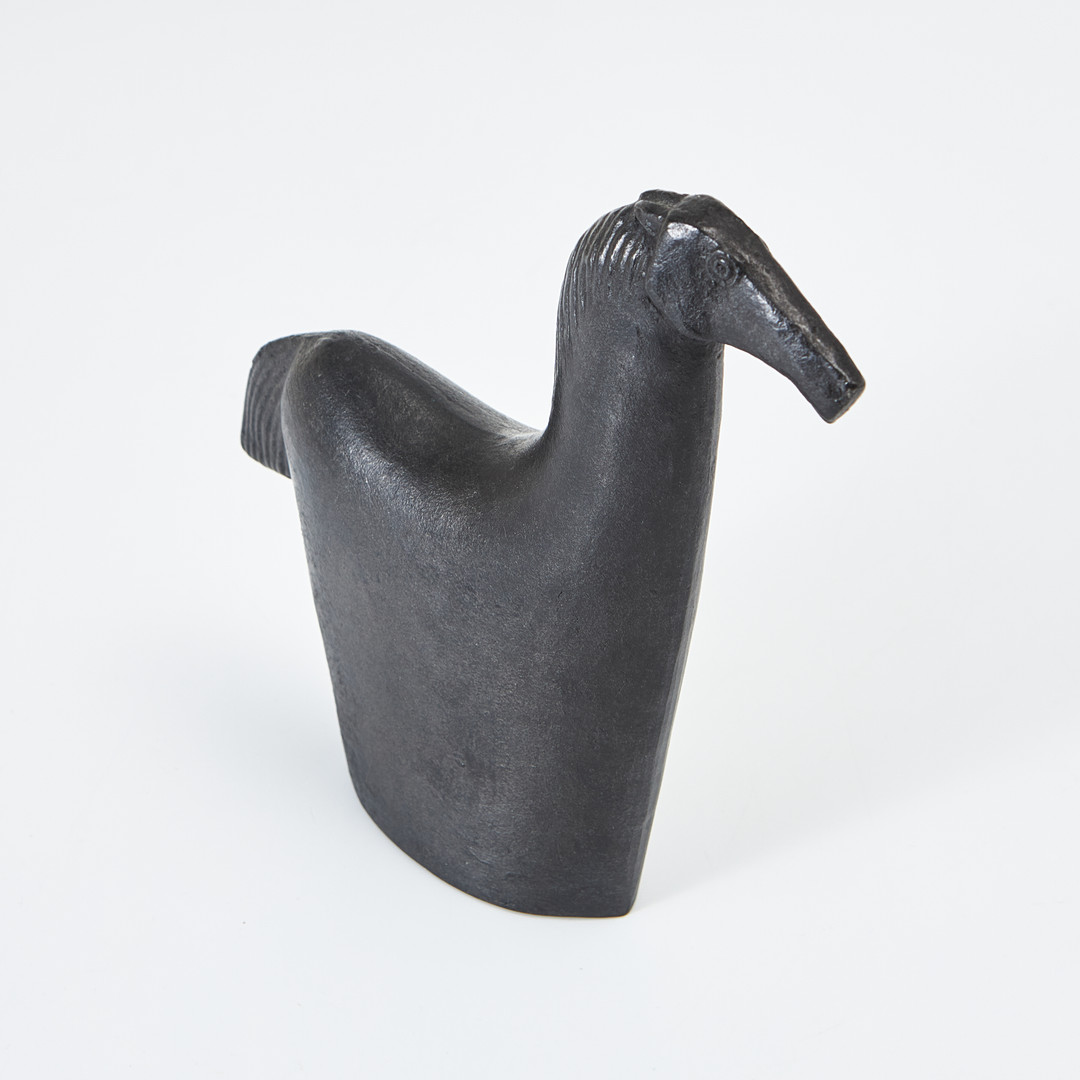 BJÖRN NYBERG. Skulptur, häst, gjutjärn, signerad i godset.