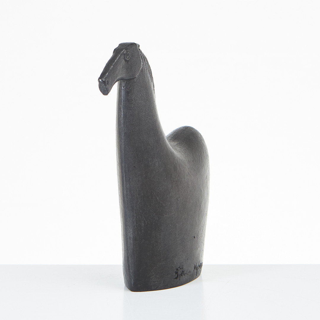 BJÖRN NYBERG. Skulptur, häst, gjutjärn, signerad i godset.