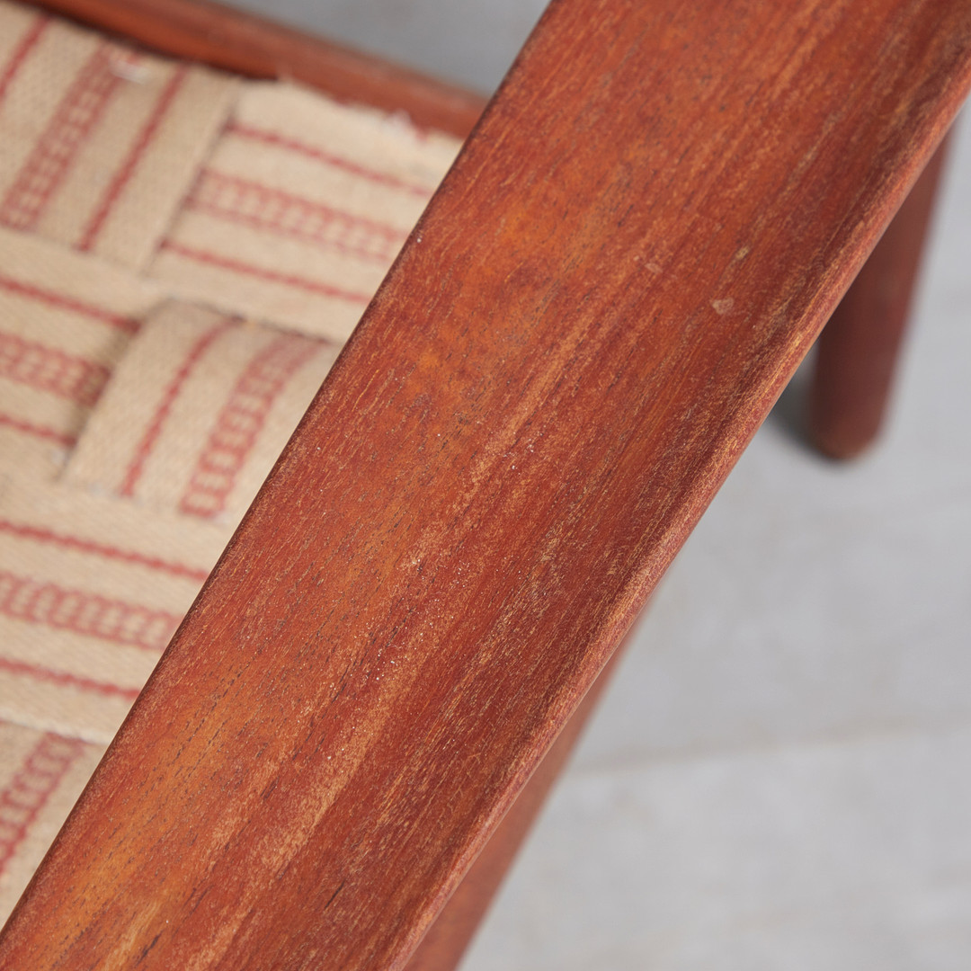 ARNE VODDER. Glostrup Møbelfabrik, Sofa / Sitzbank, Teak, Stoff, 1960er Jahre, Dänemark.
