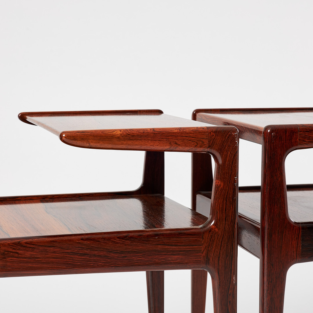 KURT ØSTERVIG. sidobord, ett par, för Jason Danmark, 1960-tal.