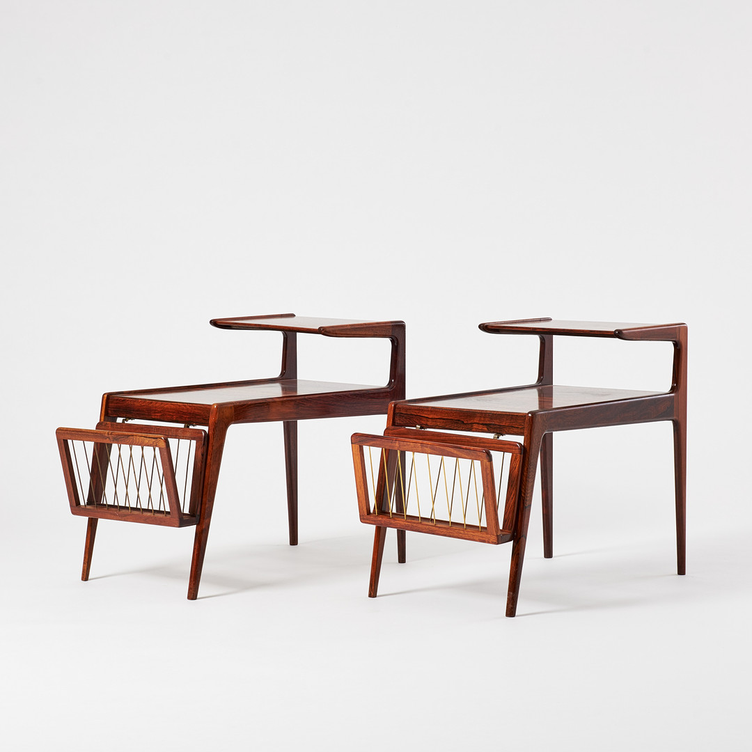KURT ØSTERVIG. sidobord, ett par, för Jason Danmark, 1960-tal.