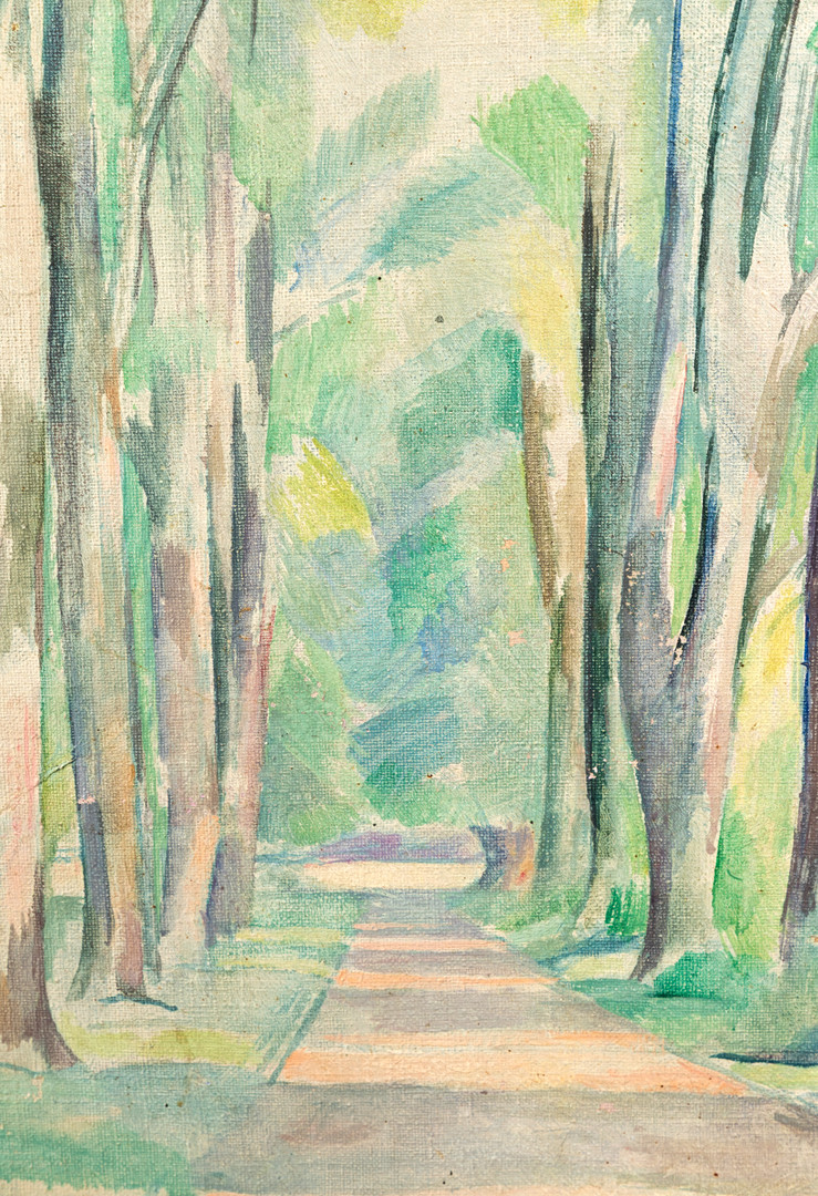 WALTHER TANCK (1894-1954). Lindenallee im Hirschpark.