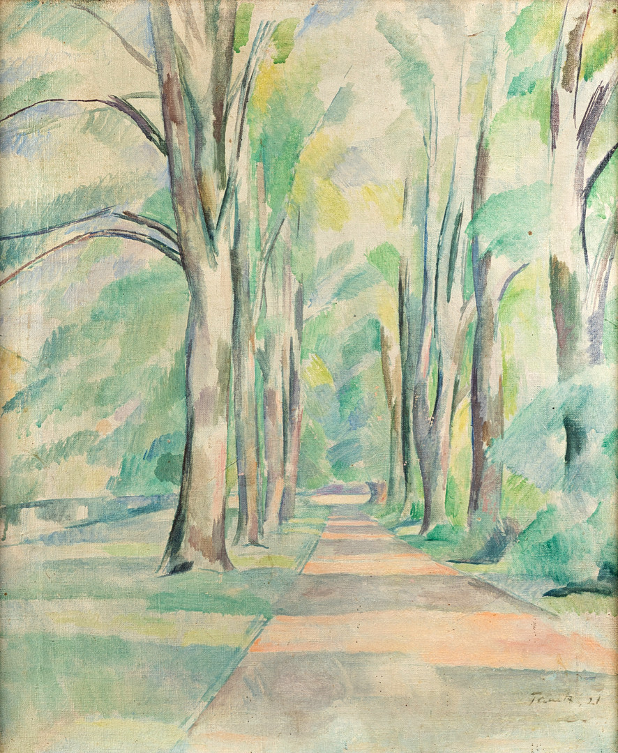 WALTHER TANCK (1894-1954). Lindenallee im Hirschpark.