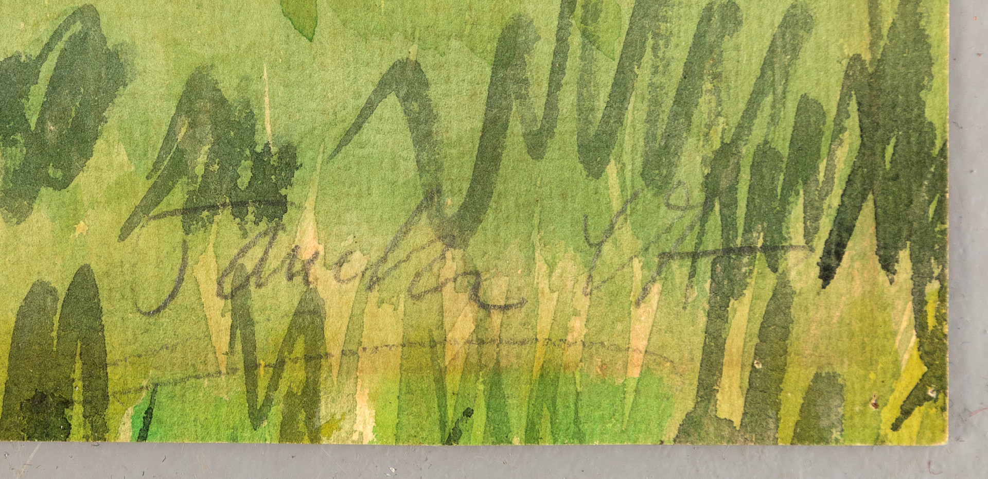 WALTHER TANCK (1894-1954). Wiese im Klövensteen.