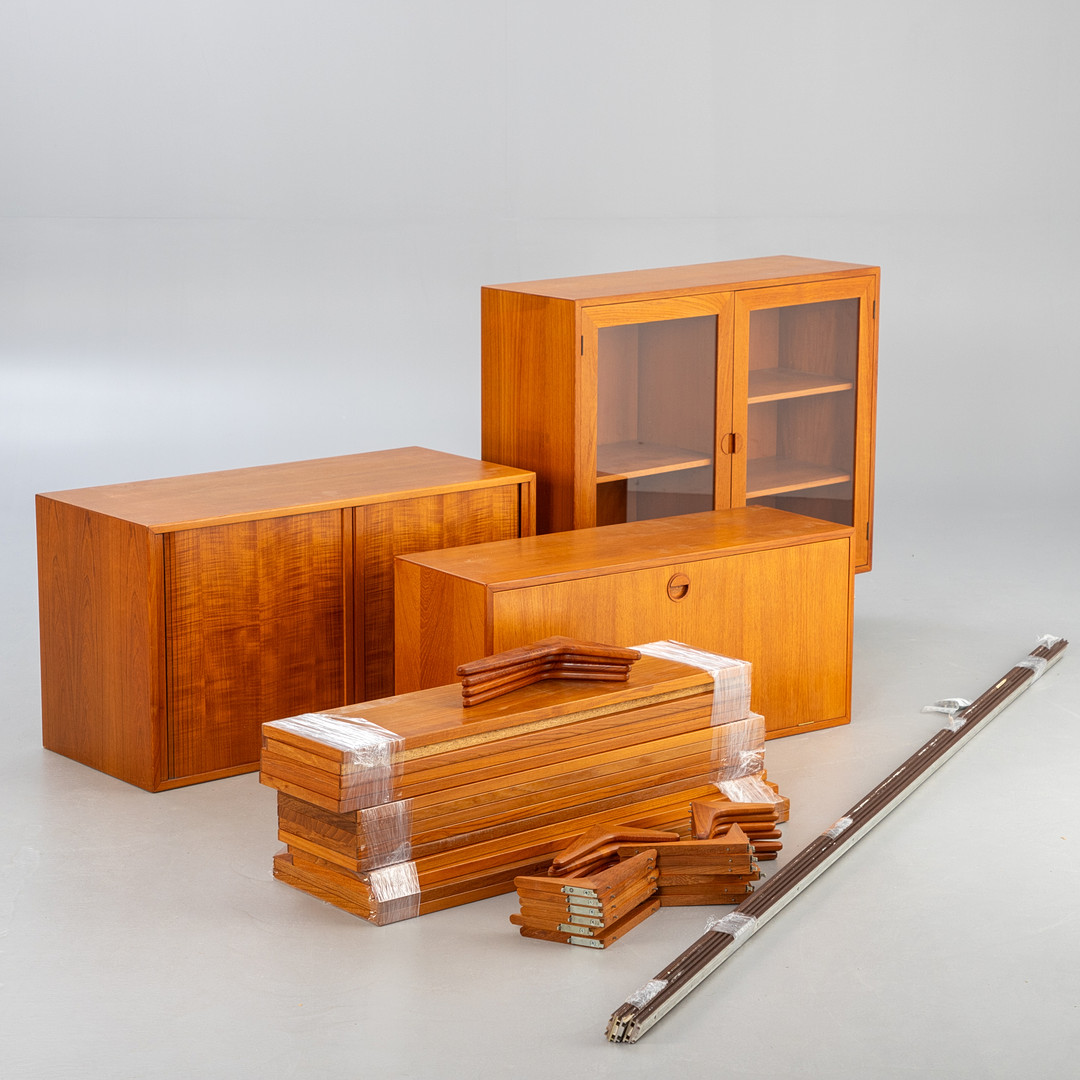 RUD THYGESEN & JOHNNY SØRENSEN. HG (Hansen & Guldborg) Møbler. Modulares Teak Regalsystem.
