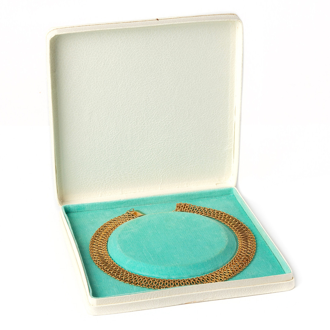 COLLIER, 18K guld, SGT, Stockholm, 1965.Vikt 75,6 gram.