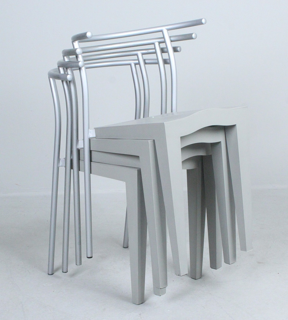 PHILIPPE STARCK. Set Stühle / Stapelstühle, Modell 'Dr. Glob', Italien, 1990er Jahre.